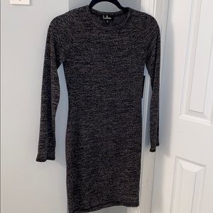 Lulus heather gray sweater dress